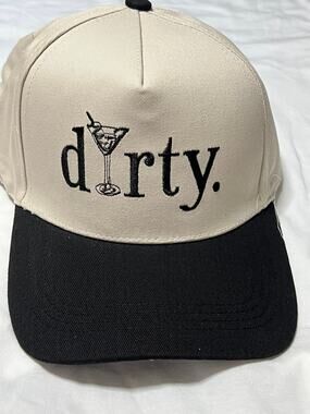Zenana Women's Embroidered Dirty Martini Two-Tone Snapback Hat